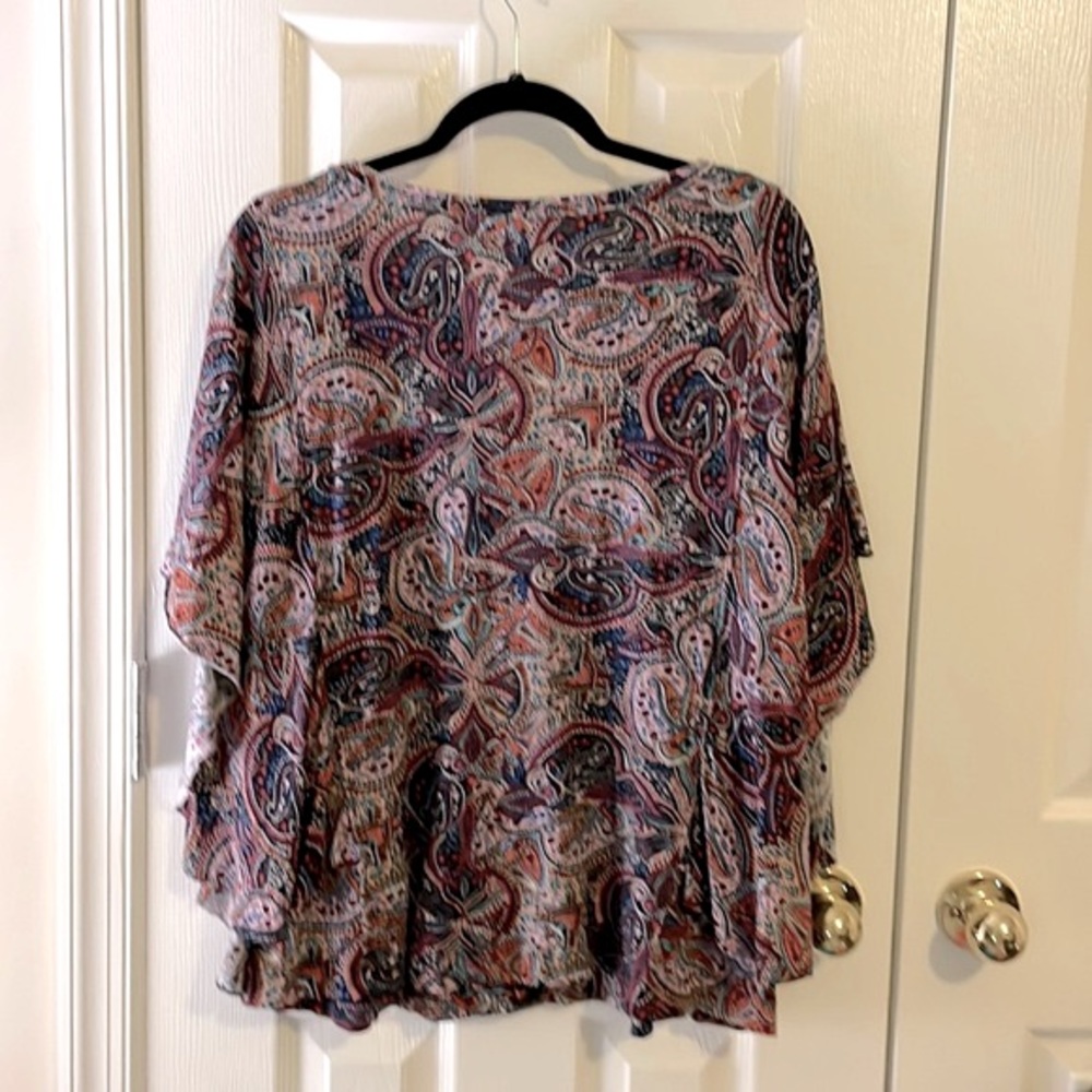 Westbound Paisley Pattern Top Size XL - Picture 4 of 5